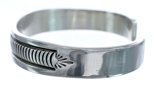 Native American Sterling Silver Navajo Cuff Bracelet AX121365